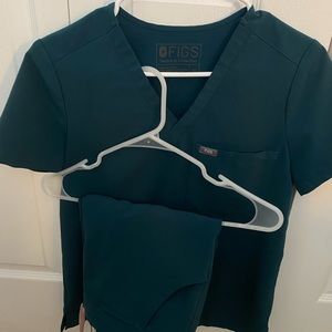 FIGS SCRUB SET CARRIBEAN BLUE